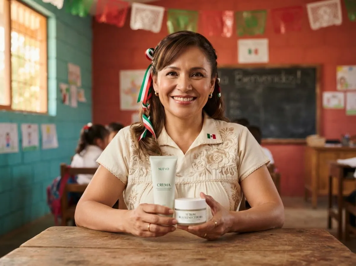 Contexto de uso de un sérum facial como Simpla 360